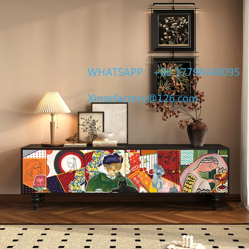 Customizable wood abstract art TV cabinet storage storage
Customizable wood abstract art TV cabinet storage storage