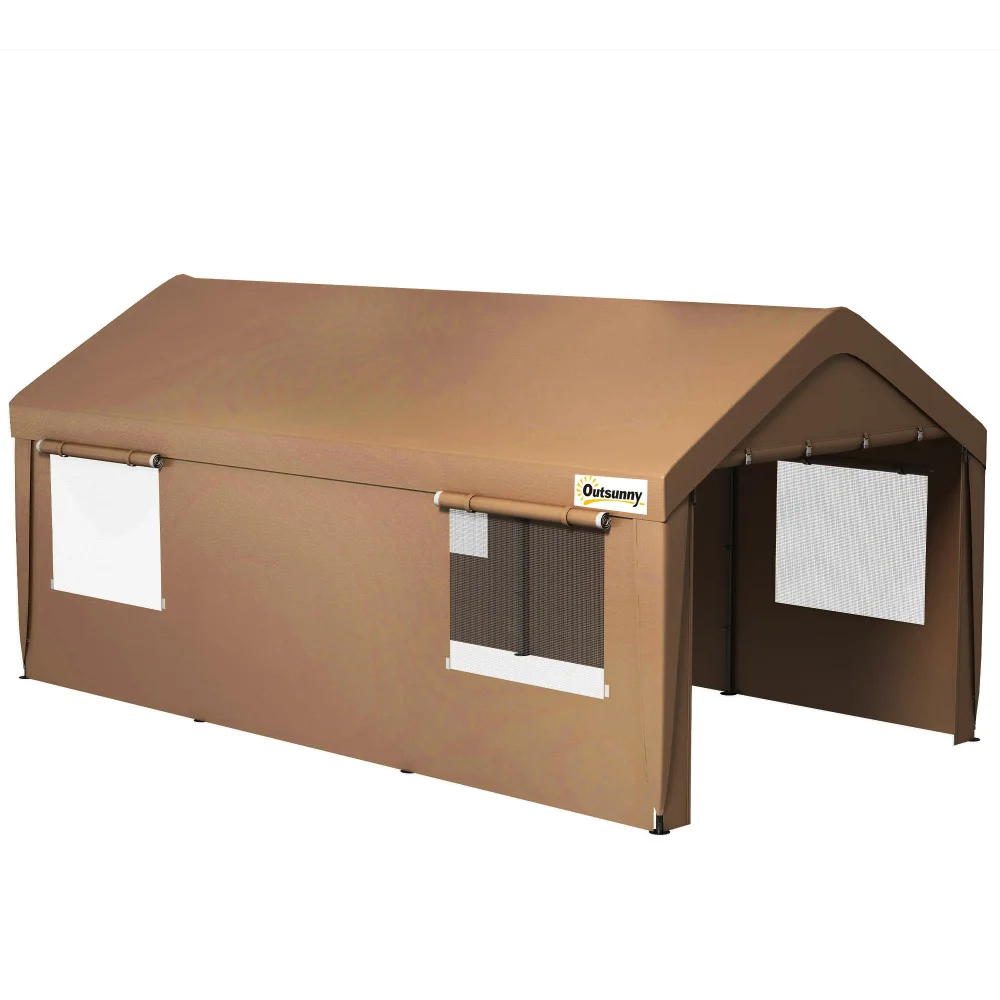 Портативный гараж Carport 10 x 20 футов, сверхмощный навес для автомобильного порта с 2 подвижными дверями и 4 вентилируемыми окнами для автомобиля, грузовика, лодки
Портативный гараж Carport 10 x 20 футов, сверхмощный навес для автомобильного порта с 2 подвижными дверями и 4 вентилируемыми окнами для автомобиля, грузовика, лодки