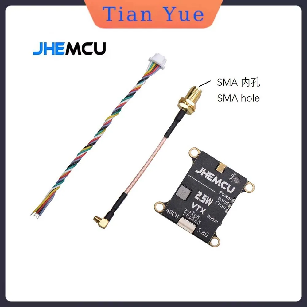 JHEMCU 2,5 Вт 5,8 ГГц 40-канальный передатчик FPV с регулируемой частотой со встроенным микрофоном и радиатором для радиоуправляемых самолетов дальнего действия
JHEMCU 2,5 Вт 5,8 ГГц 40-канальный передатчик FPV с регулируемой частотой со встроенным микрофоном и радиатором для радиоуправляемых самолетов дальнего действия