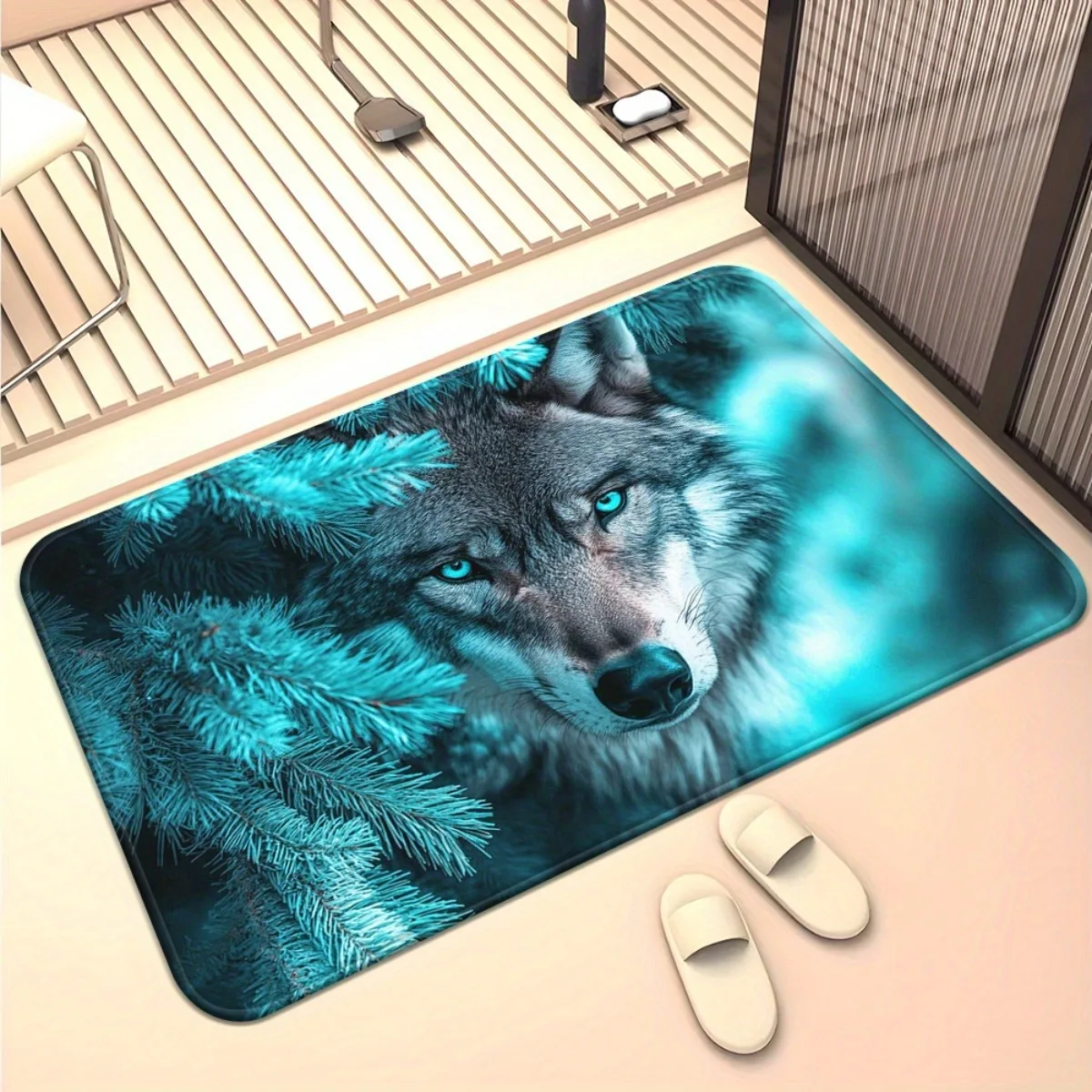 Mysterious Wolf & Pine Forest Floor Mat: Bold Wildlife-Themed Decor for Entryway & Living Room
Mysterious Wolf & Pine Forest Floor Mat: Bold Wildlife-Themed Decor for Entryway & Living Room