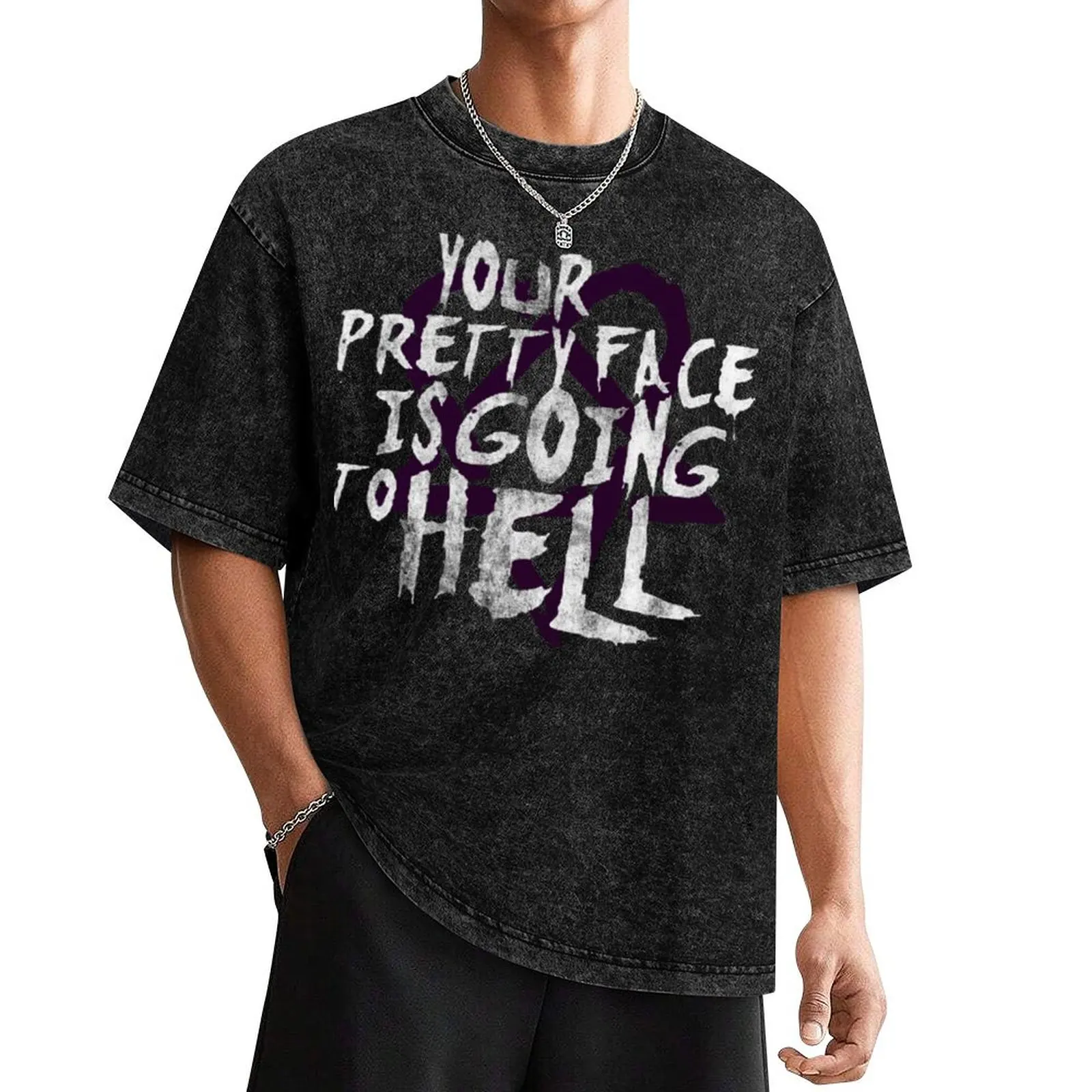 CHim Band Your Pretty Face Is Going To Hell Heartagram Him T-Shirt plus size tops anime anime clothes mens designer t shirt
CHim Band Your Pretty Face Is Going To Hell Heartagram Him T-Shirt plus size tops anime anime clothes mens designer t shirt