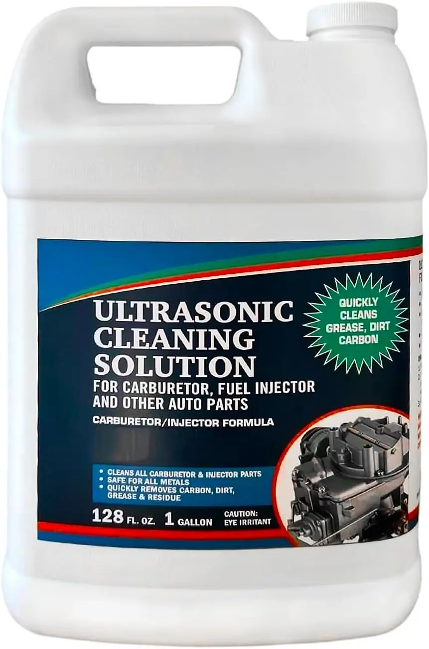 Concentrated Ultrasonic Cleaner Solution for Carburetors and Engine Parts - 1 Gallon, Safe on Metals
Concentrated Ultrasonic Cleaner Solution for Carburetors and Engine Parts - 1 Gallon, Safe on Metals