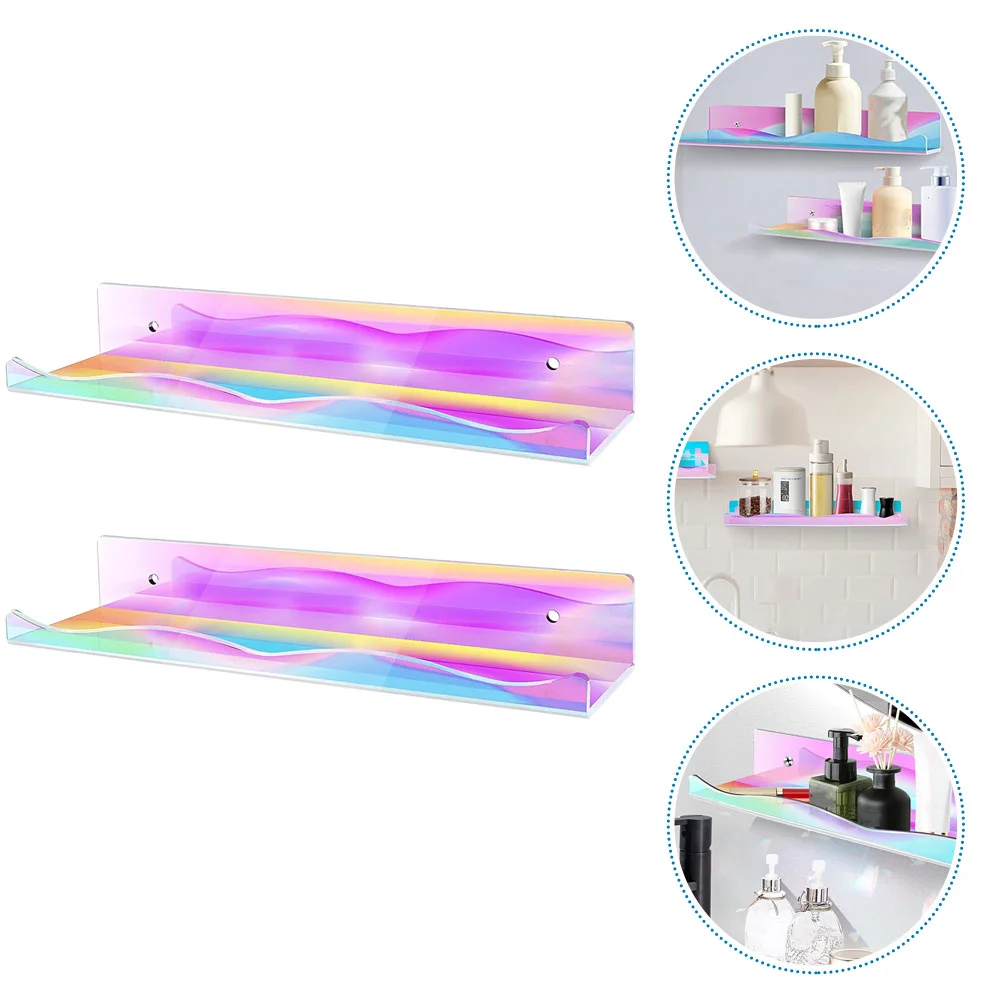 2 Pcs Storage Rack Black Wall Shelves Shelving Acrylic Shelf Mounted Floating Bookshelf Display Stand
2 Pcs Storage Rack Black Wall Shelves Shelving Acrylic Shelf Mounted Floating Bookshelf Display Stand