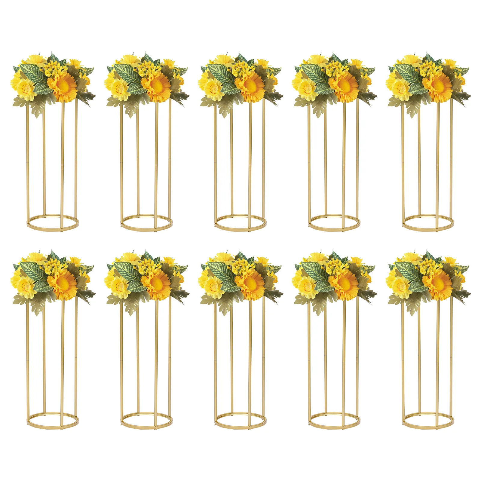 Elegant Wedding Table Flower Stand, Pack of Ten, Glossy Golden Finish, Easy to Install, Durable, Sturdy, Perfect for Backdrops
Elegant Wedding Table Flower Stand, Pack of Ten, Glossy Golden Finish, Easy to Install, Durable, Sturdy, Perfect for Backdrops