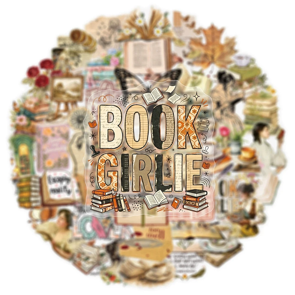 10/30/50pcs Book Reading Theme Transparent Stickers Retro Aesthetic Art Cartoon Decals Stationery Phone Luggage Sticker Packing
10/30/50pcs Book Reading Theme Transparent Stickers Retro Aesthetic Art Cartoon Decals Stationery Phone Luggage Sticker Packing