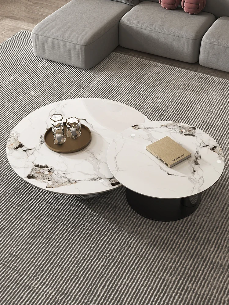 Modern minimalist bright rock plate size round coffee table combination stainless steel minimalist living room home marble edge
Modern minimalist bright rock plate size round coffee table combination stainless steel minimalist living room home marble edge