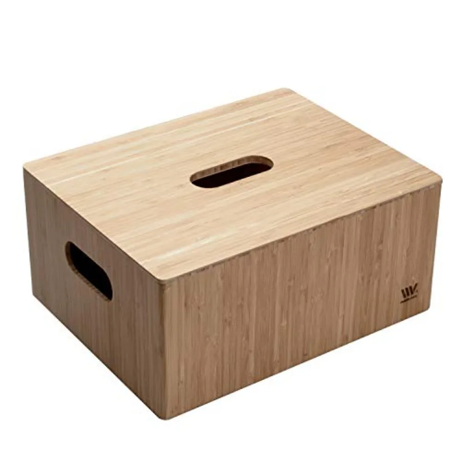 Bamboo Storage Box PLUS LID COMBO, 14"x11"x 6.5", Durable Bin w/Handles, For Clothes, Shoes, Arts and Crafts, Closet and Office
Bamboo Storage Box PLUS LID COMBO, 14"x11"x 6.5", Durable Bin w/Handles, For Clothes, Shoes, Arts and Crafts, Closet and Office