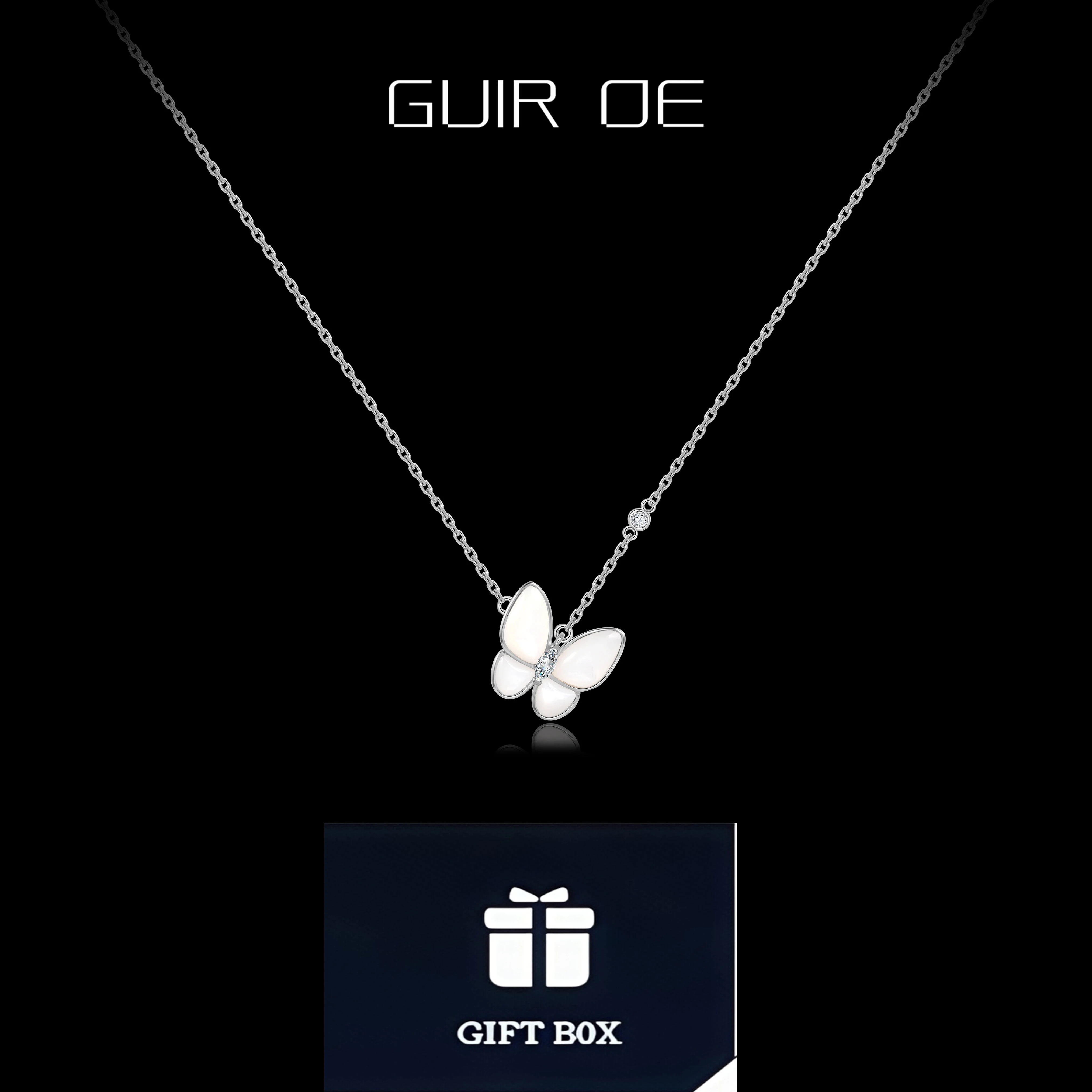 Iridescent Butterfly Sterling Silver Necklace for Women Minimalist Jewelry Gift Best Friend Girlfriend Birthday
Iridescent Butterfly Sterling Silver Necklace for Women Minimalist Jewelry Gift Best Friend Girlfriend Birthday