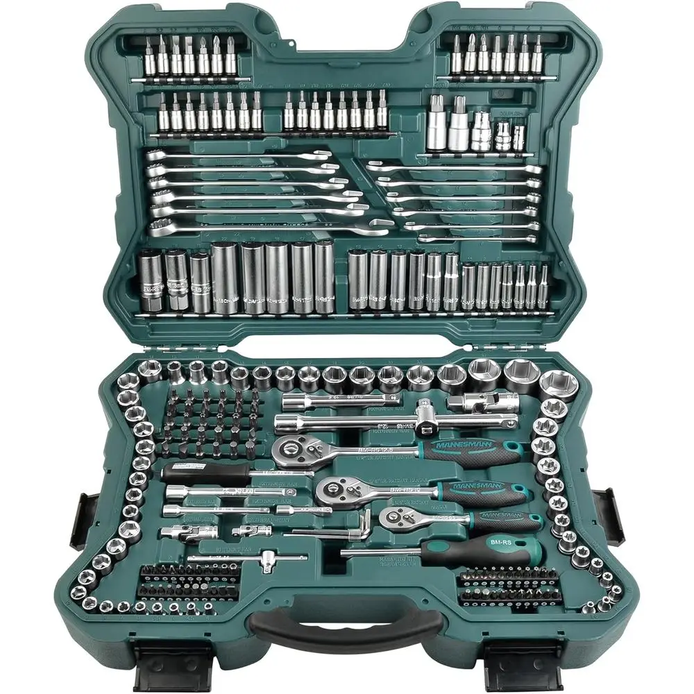 215-Piece Socket Wrench Set with 1/4, 3/8, and 1/2 Drives | M98430
215-Piece Socket Wrench Set with 1/4, 3/8, and 1/2 Drives | M98430