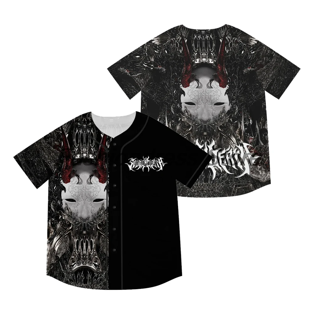 Svdden Death Merch Music Festival Baseball Jersey V-Neck Short Sleeve Button-Down Shirts Women Men Streetwear Tops
Svdden Death Merch Music Festival Baseball Jersey V-Neck Short Sleeve Button-Down Shirts Women Men Streetwear Tops