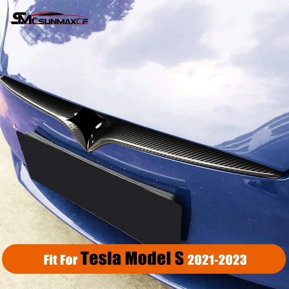 Carbon Fiber Exterior Car Front Bumper Center Griller Upper Grill Air Lip Cover Trim Accessories For 2021-2023 Tesla Model S
Carbon Fiber Exterior Car Front Bumper Center Griller Upper Grill Air Lip Cover Trim Accessories For 2021-2023 Tesla Model S