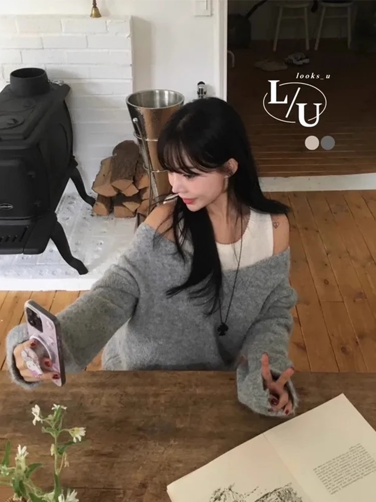 Шикарный вязаный длинный жилет све, женская внутренняя одежда, рабочая одежда, осеннее новое поступление, ленивая мода, дизайн с одним словом
Шикарный вязаный длинный жилет све, женская внутренняя одежда, рабочая одежда, осеннее новое поступление, ленивая мода, дизайн с одним словом