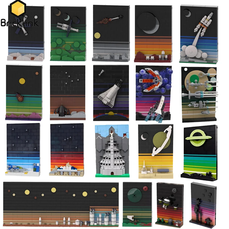 Bricklink MOC Ideas Tales of the Space Age Наборы открыток Настольный орнамент Креативные строительные блоки Детские игрушки Рождественский подарок
Bricklink MOC Ideas Tales of the Space Age Наборы открыток Настольный орнамент Креативные строительные блоки Детские игрушки Рождественский подарок
