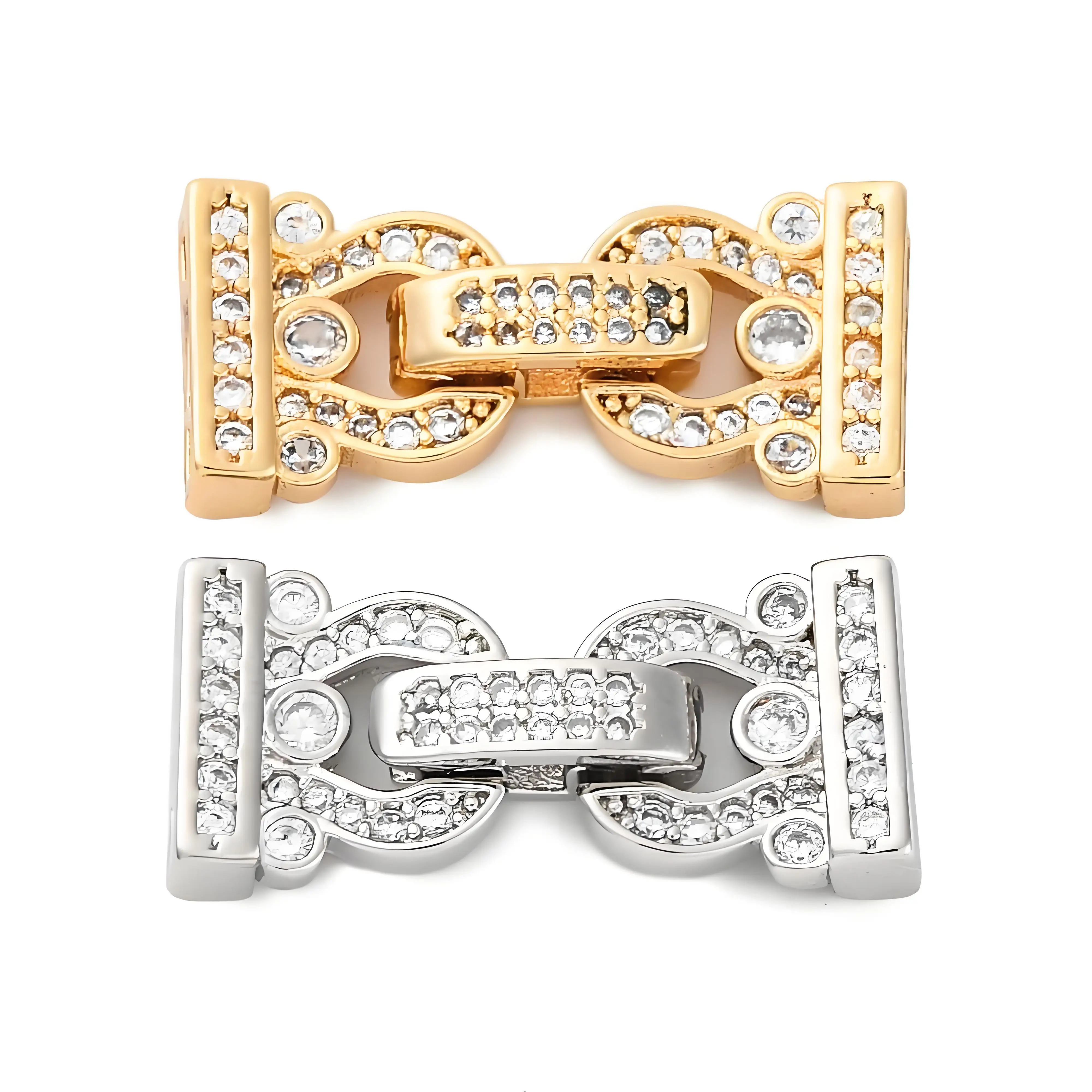 5pc 22mm Brass Micro Pave Clear Cubic Zirconia Fold Over Clasps Fastener Clasps For DIY Jewelry Making Connector Accessories
5pc 22mm Brass Micro Pave Clear Cubic Zirconia Fold Over Clasps Fastener Clasps For DIY Jewelry Making Connector Accessories