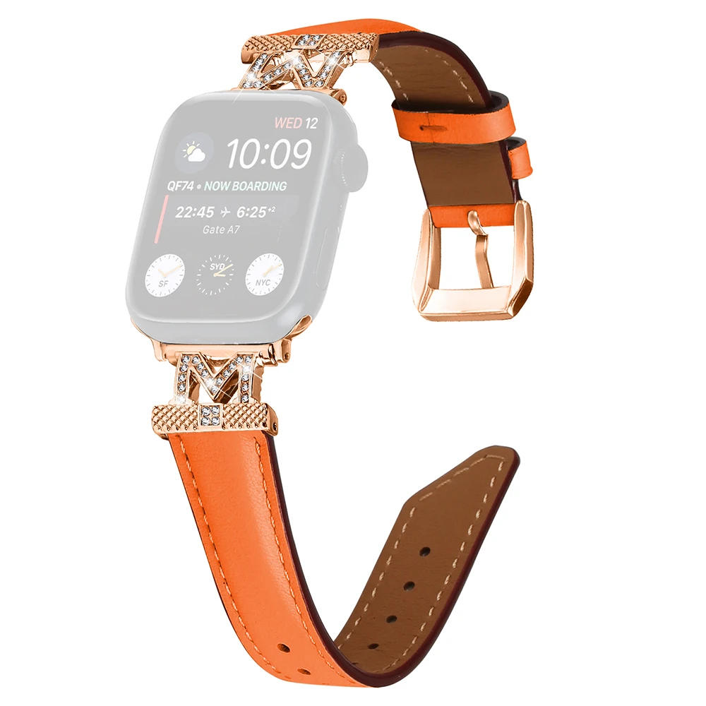 Rose Gold Buckle Strap for Apple Watch Series 10 42mm / 9 8 7 41mm / SE (2023) SE (2022) SE 6 5 4 40mm / 3 2 1 38mm Watch Band -
Rose Gold Buckle Strap for Apple Watch Series 10 42mm / 9 8 7 41mm / SE (2023) SE (2022) SE 6 5 4 40mm / 3 2 1 38mm Watch Band -