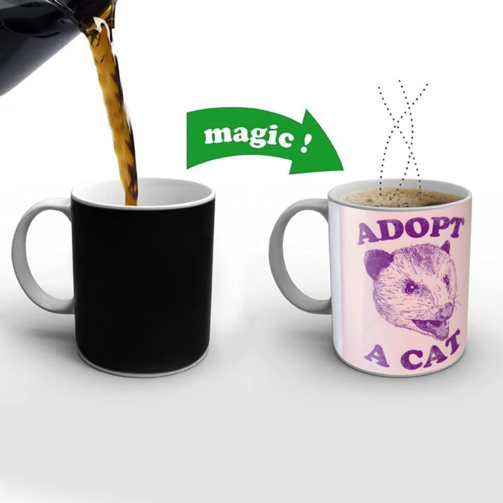 Adopt A Cat Creativity Change Color Chang mug Ceramic mug Hot Coffee Cup Breakfast Cup Mug Friend Gift
Adopt A Cat Creativity Change Color Chang mug Ceramic mug Hot Coffee Cup Breakfast Cup Mug Friend Gift