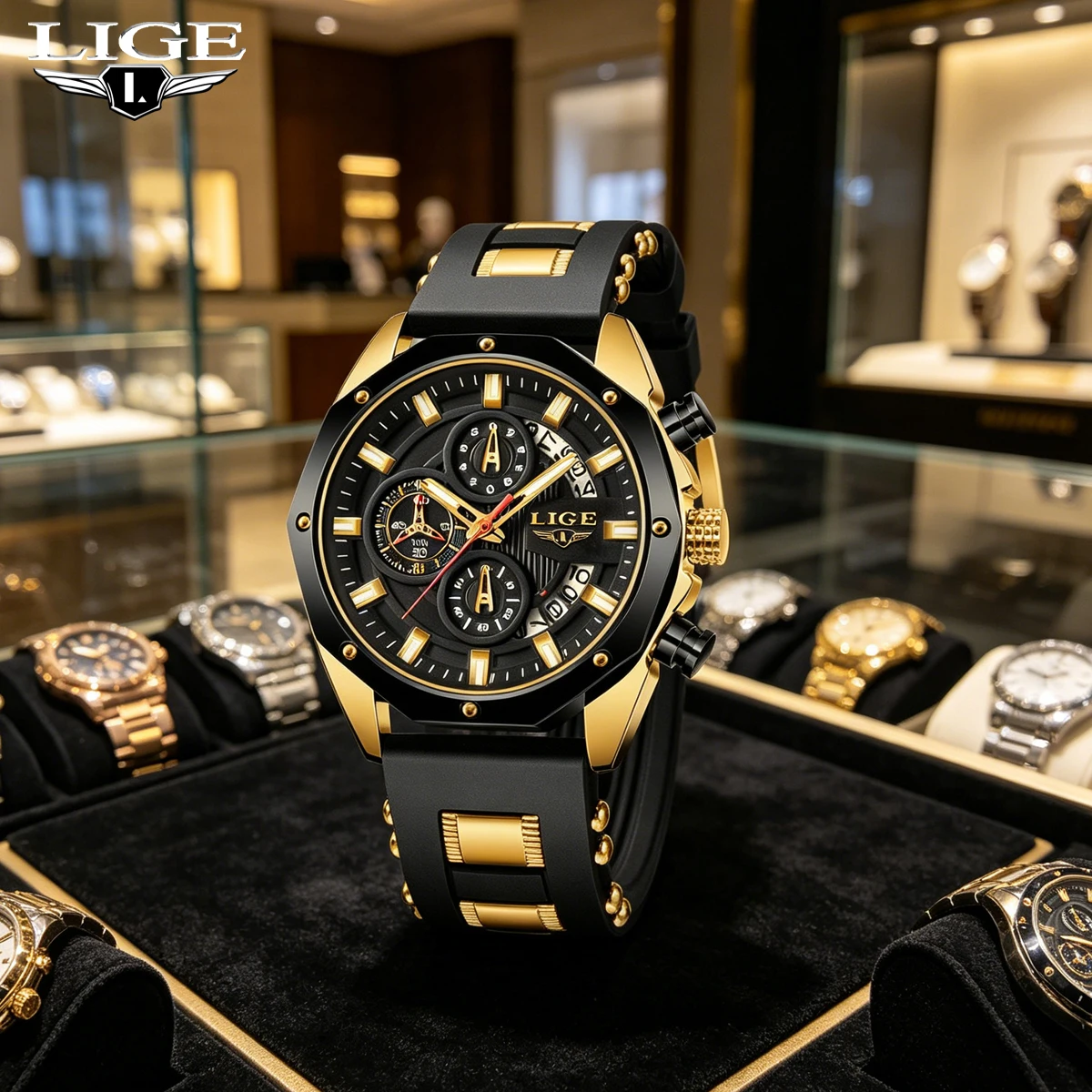 LIGE Fashion Men Watches Top Brand Luxury Silicone Sport Watch Men Quartz Date Clock Waterproof Wristwatch Chronograph Clock Man
LIGE Fashion Men Watches Top Brand Luxury Silicone Sport Watch Men Quartz Date Clock Waterproof Wristwatch Chronograph Clock Man