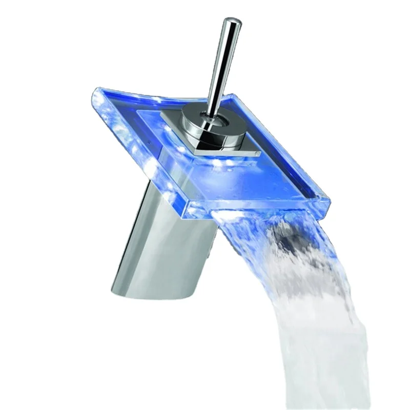 Bathroom Sink Faucet LED Light 3 Colors Changing Offer New Glass Basin Tap to Fit Glass Wash Basin Sink for Hotel Project
Bathroom Sink Faucet LED Light 3 Colors Changing Offer New Glass Basin Tap to Fit Glass Wash Basin Sink for Hotel Project