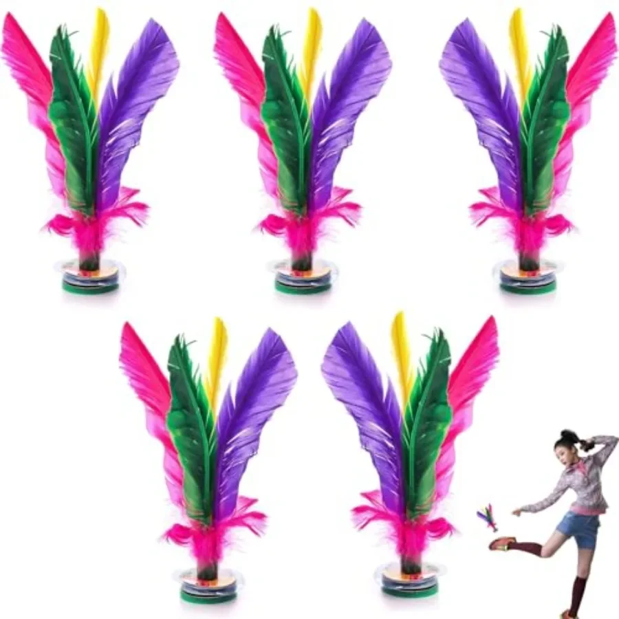5 Pack Kick Shuttlecock, 7.5 Inch Chinese Jianzi Shuttlecock, Chinese Jianzi Foot Feather Sports Toy for Indoor and Outdoor Ten
5 Pack Kick Shuttlecock, 7.5 Inch Chinese Jianzi Shuttlecock, Chinese Jianzi Foot Feather Sports Toy for Indoor and Outdoor Ten