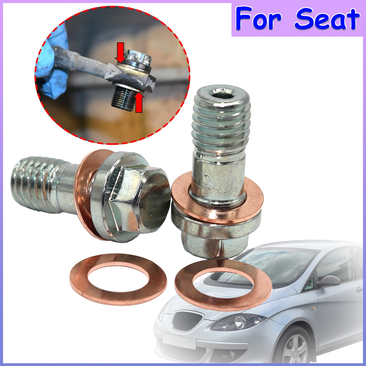 Front Left Right Caliper Hose Lines Banjo Fittings Bolts Copper Sealing Crush Washers For Seat Altea 5P 2004-2015 Ibiza 6J 6P
Front Left Right Caliper Hose Lines Banjo Fittings Bolts Copper Sealing Crush Washers For Seat Altea 5P 2004-2015 Ibiza 6J 6P