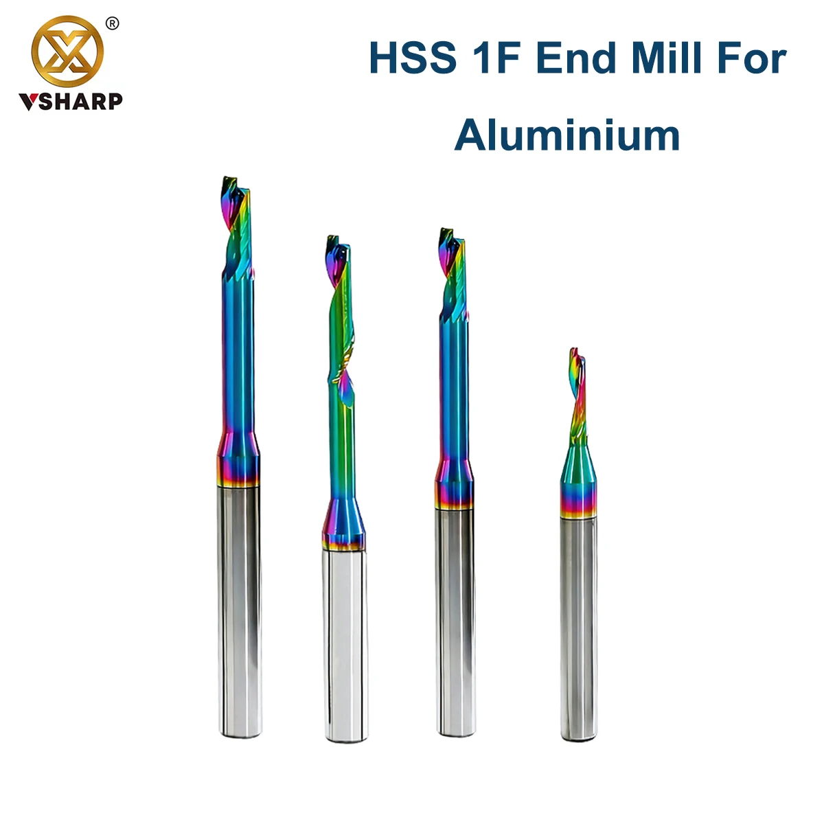 Vsharp 1pc HSS-E 1F Spiral End Mill 8mm 10mm Shank CNC Engraving Cutting Milling Cutter for Aluminum DLC Coating
Vsharp 1pc HSS-E 1F Spiral End Mill 8mm 10mm Shank CNC Engraving Cutting Milling Cutter for Aluminum DLC Coating