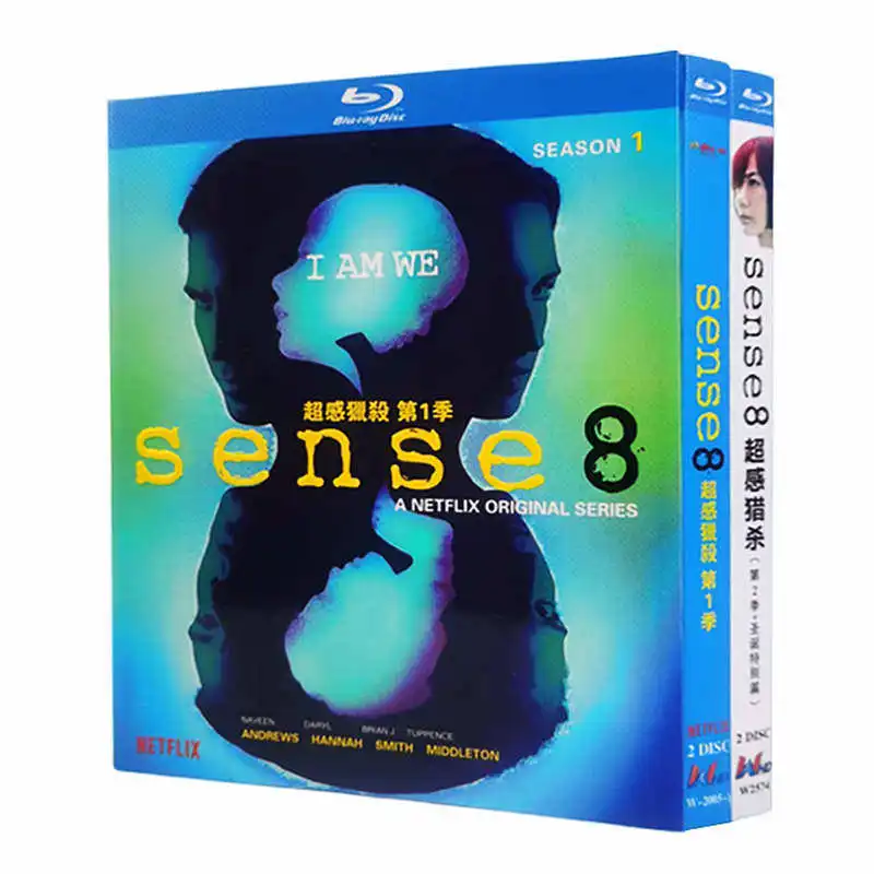 Blu-ray Ultra HD TV Series Sense8 Seasons 1–2 and Christmas Special Box Set
Blu-ray Ultra HD TV Series Sense8 Seasons 1–2 and Christmas Special Box Set