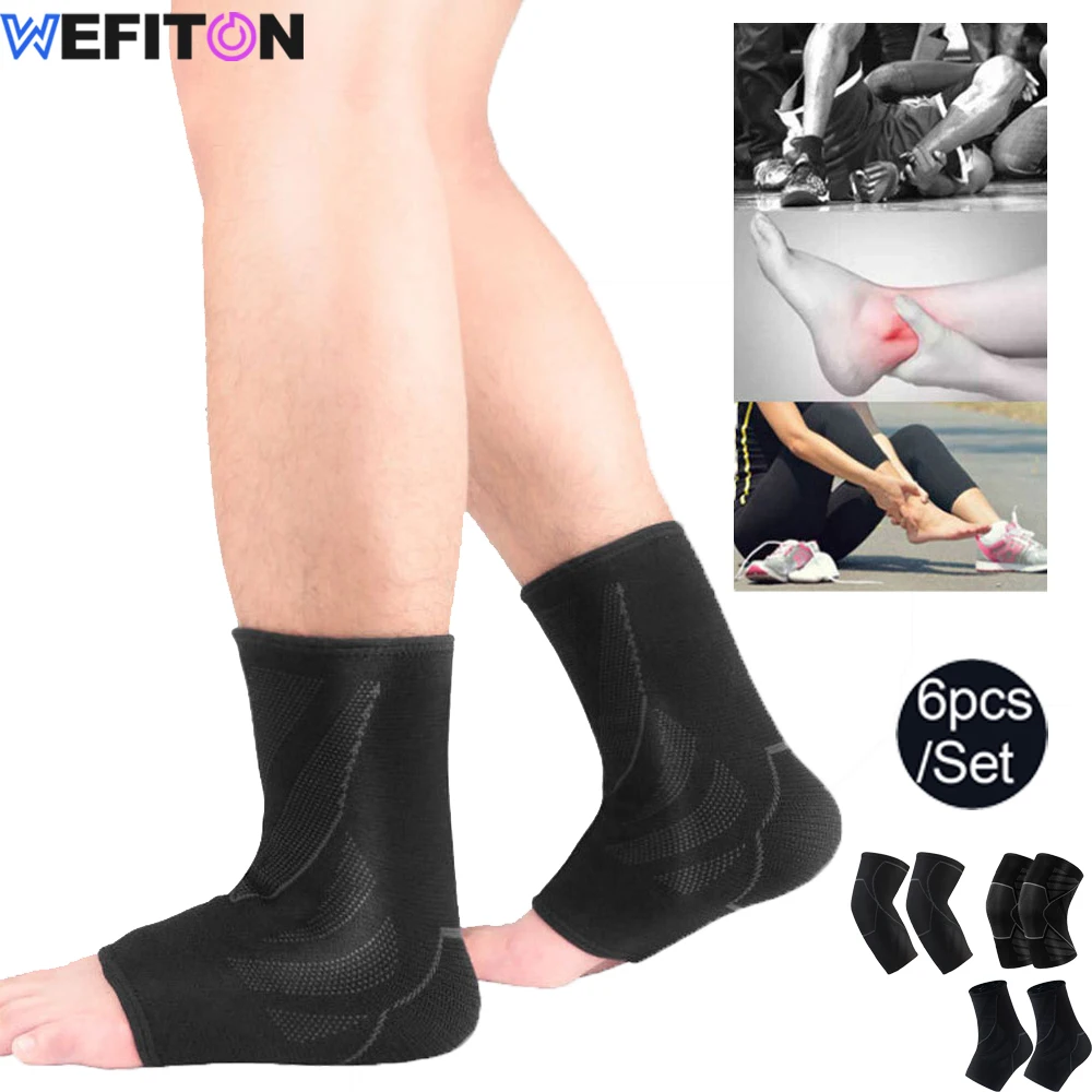 6pcs/Set Unisex Knee Elbow Ankle Sleeves Braces Support Compressions Pads for Running Hiking Outdoor Sports Protective Gears Set
6pcs/Set Unisex Knee Elbow Ankle Sleeves Braces Support Compressions Pads for Running Hiking Outdoor Sports Protective Gears Set