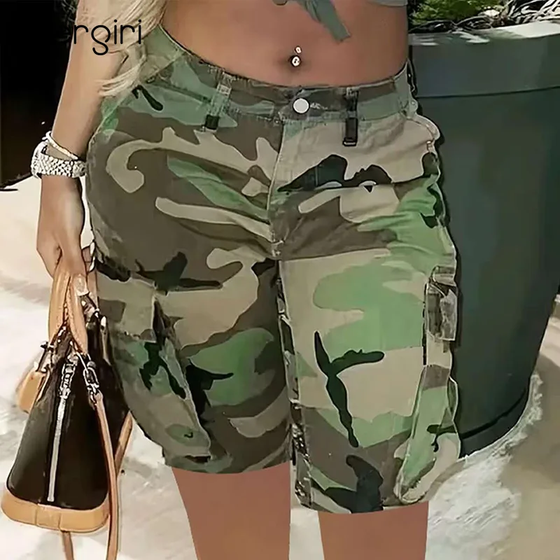 Slergiri Women's Camouflage Print Big Pocket Cargo Shorts 2025 Summer American Streetwear High Waist Loose Wide Leg Denim Shorts
Slergiri Women's Camouflage Print Big Pocket Cargo Shorts 2025 Summer American Streetwear High Waist Loose Wide Leg Denim Shorts