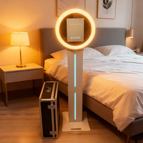 Adjustable Height Photo Booth For 12.3in Surface pro Selfie Photobooth Machines For Party Weddings Events