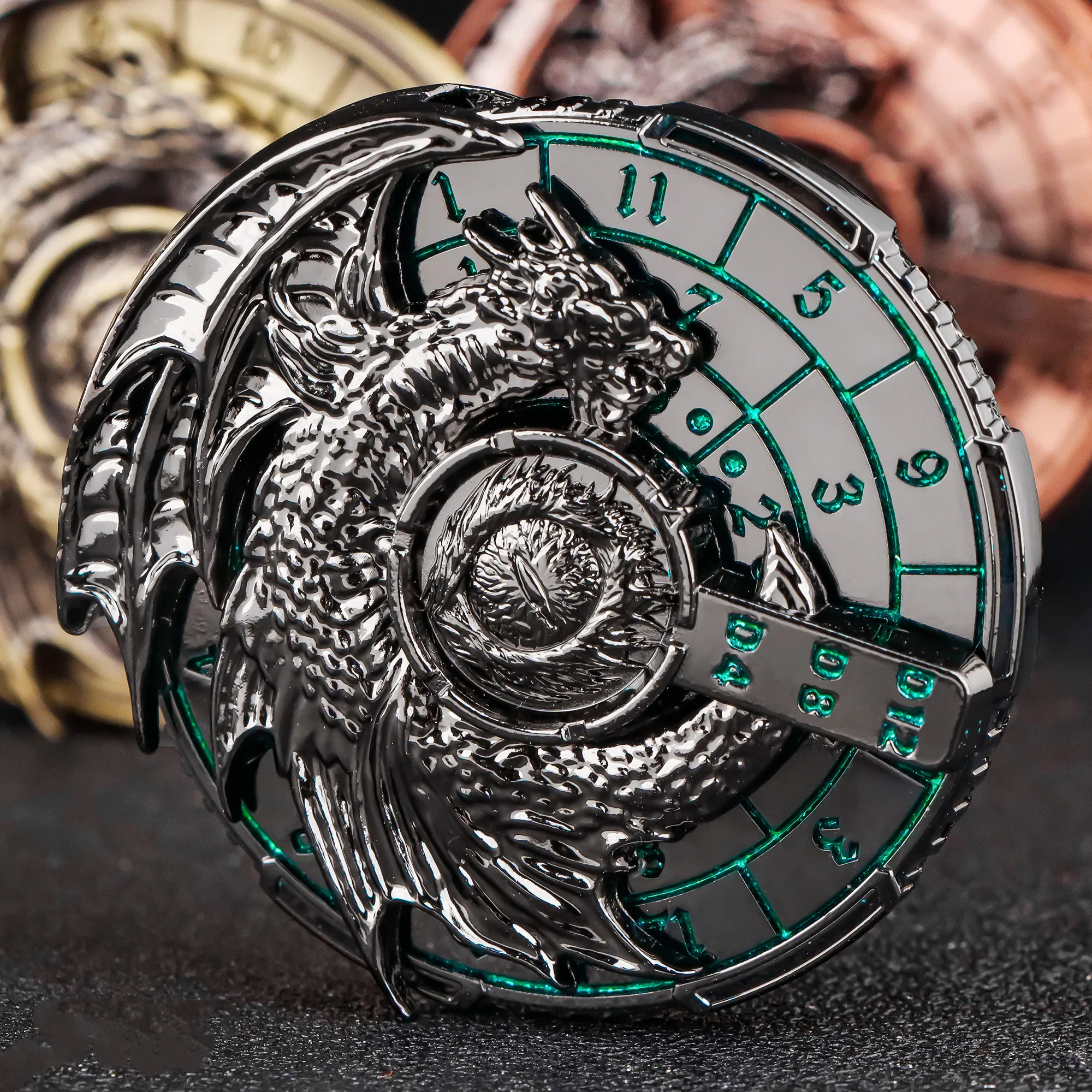 7-in-1 Metal Spinner Dice Set for Dungeons & Dragons RPG Dice, Dragon Dice Set D&D dice Set Metal Dice Set for Board Game
7-in-1 Metal Spinner Dice Set for Dungeons & Dragons RPG Dice, Dragon Dice Set D&D dice Set Metal Dice Set for Board Game