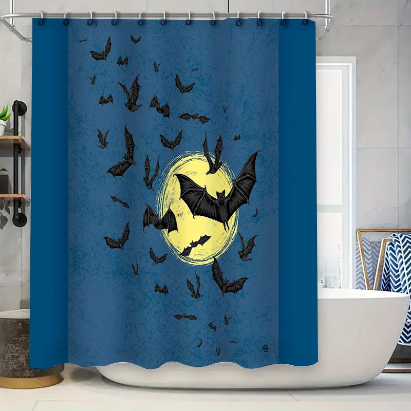 Halloween Bat Shower Curtain Spooky Gothic Horror Decor Moon Nightfall Bathroom Set
Halloween Bat Shower Curtain Spooky Gothic Horror Decor Moon Nightfall Bathroom Set