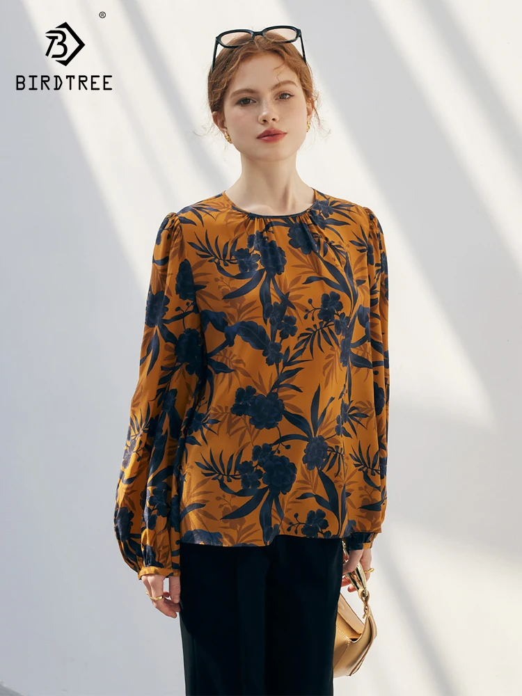 Birdtree 6A 100%Mulberry Silk Floral Blouses O Neck Puff Sleeves Printed Chic Blouses 2023 Fall Winter Office Lady Top T38353QC
Birdtree 6A 100%Mulberry Silk Floral Blouses O Neck Puff Sleeves Printed Chic Blouses 2023 Fall Winter Office Lady Top T38353QC