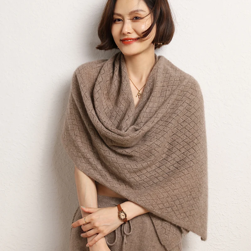 New Arrival Autumn Winter 100% Pure Cashmere Knitted Women Scarf Solid Color Poncho Warm Fashion Capes Lady High Quality Scarves
New Arrival Autumn Winter 100% Pure Cashmere Knitted Women Scarf Solid Color Poncho Warm Fashion Capes Lady High Quality Scarves