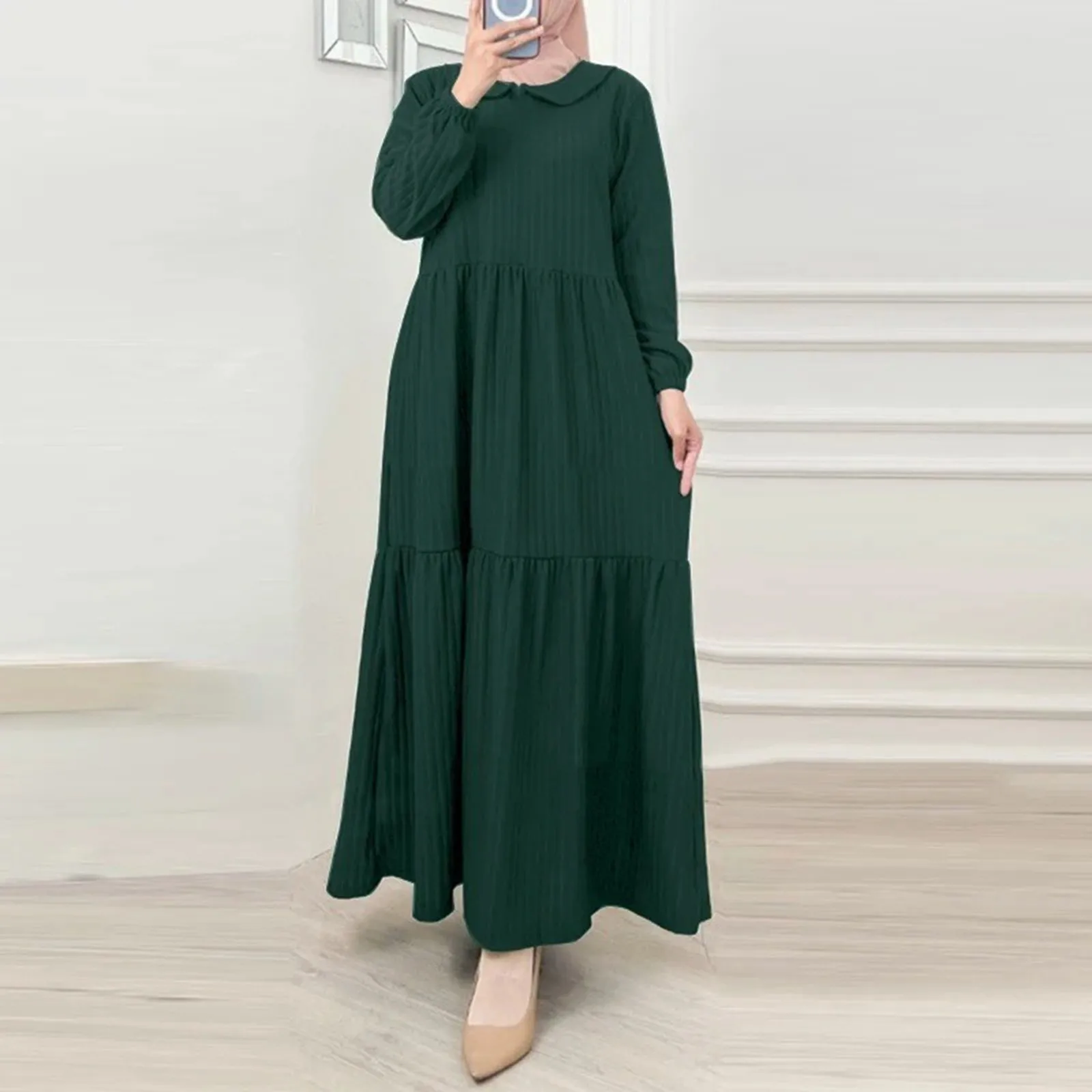 Dubai Women Abaya Ramadan Musulman De Mode Maxi Robe Turkey Kaftan Islamic Clothing Dress For Women Flounce Temperament Caftan
Dubai Women Abaya Ramadan Musulman De Mode Maxi Robe Turkey Kaftan Islamic Clothing Dress For Women Flounce Temperament Caftan