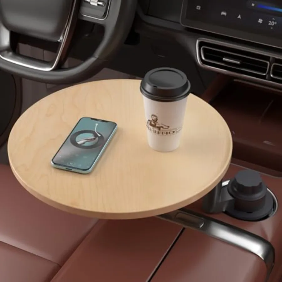 Car Tray and Car Desk for Laptop, 360° Rotating Wood Cup Holder Table, Steering Wheel Tray, Car Accessories for Women and Men,
Car Tray and Car Desk for Laptop, 360° Rotating Wood Cup Holder Table, Steering Wheel Tray, Car Accessories for Women and Men,