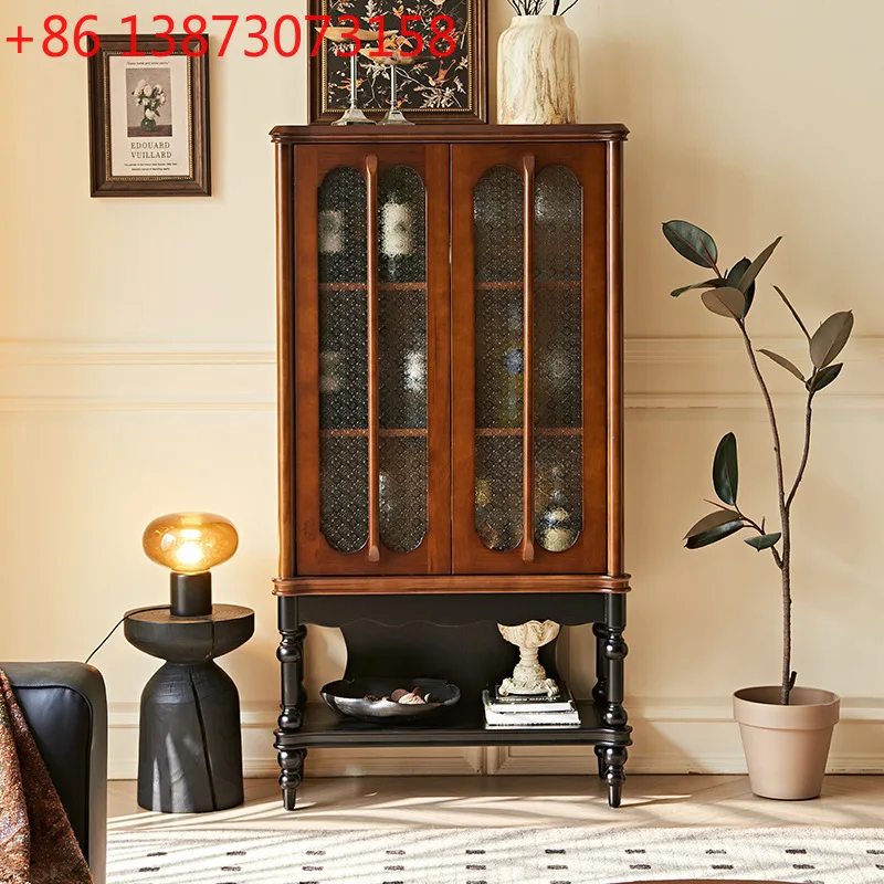 Сундук-буфет из массива дерева во французском средневековом стиле, ретро-комод для гостиной с интегрированным хранением, витрина с дверцами из стекла «Бегония»
Сундук-буфет из массива дерева во французском средневековом стиле, ретро-комод для гостиной с интегрированным хранением, витрина с дверцами из стекла «Бегония»