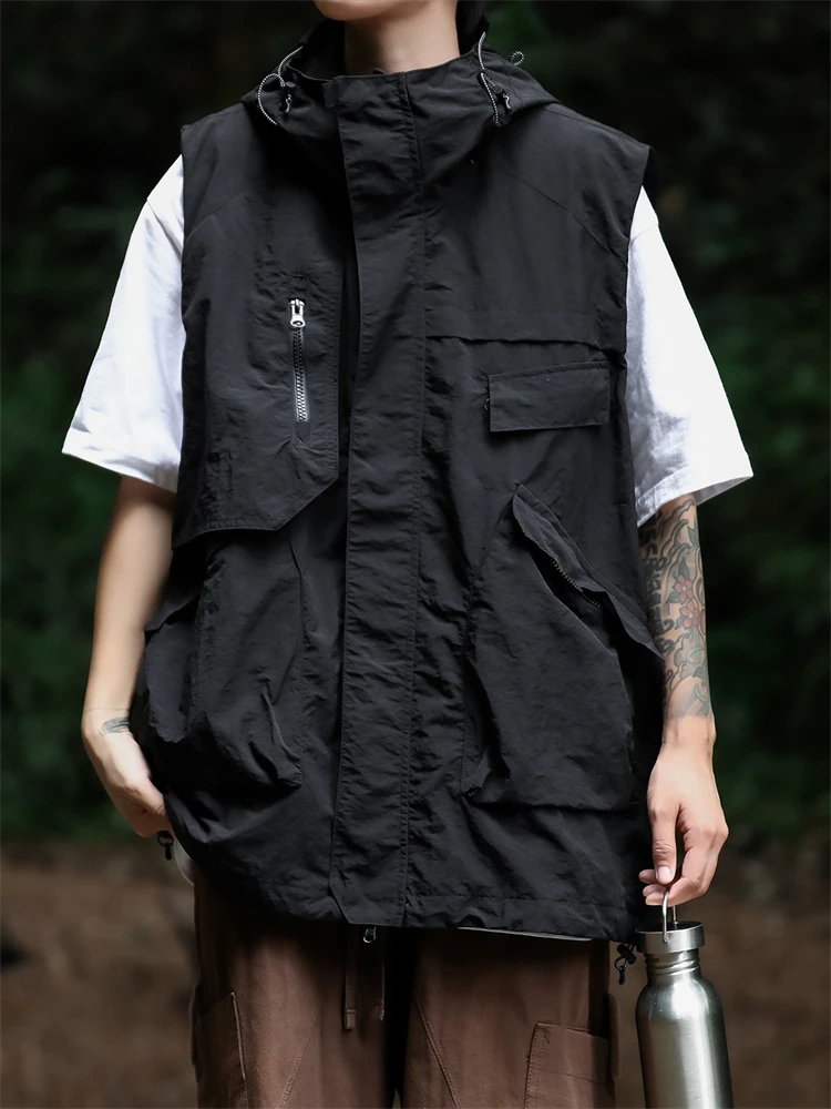 Four Season Workwear Vest For Men Women, Functional Loose Fitting Hooded, Summer Outdoor Leisure Fishing, Sleeveless
Four Season Workwear Vest For Men Women, Functional Loose Fitting Hooded, Summer Outdoor Leisure Fishing, Sleeveless