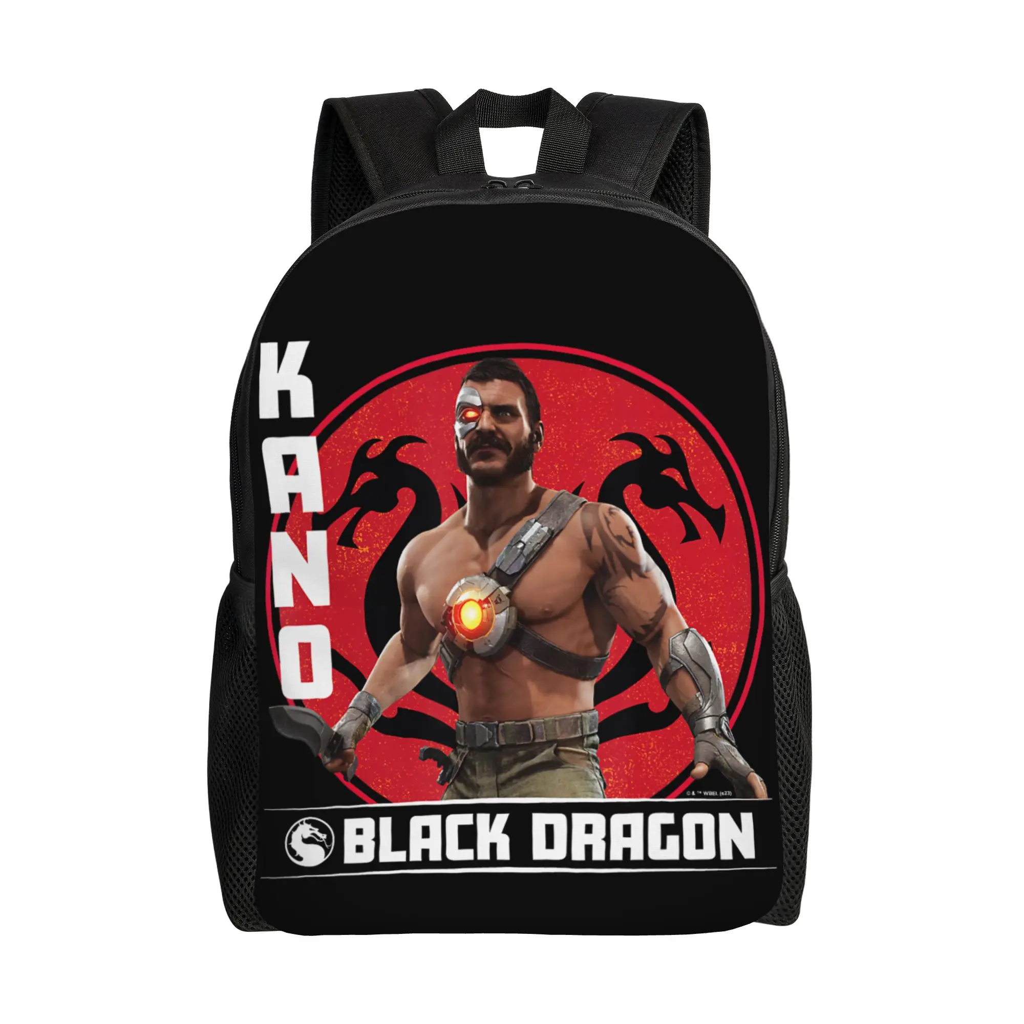 Mortal Kombat Kano Black Dragon Classical Backpack Durable High School Daypack for Men Women Laptop Shoulder Bag
Mortal Kombat Kano Black Dragon Classical Backpack Durable High School Daypack for Men Women Laptop Shoulder Bag