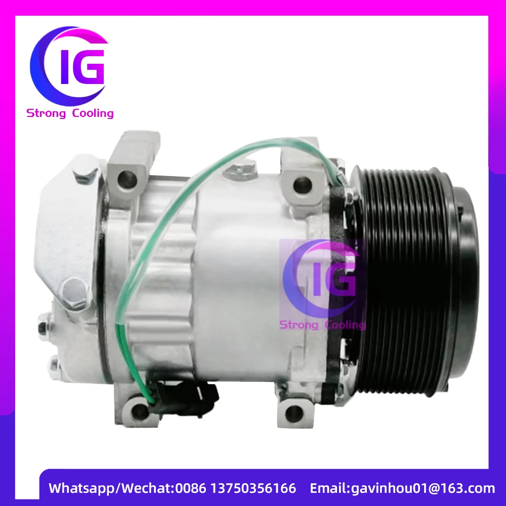 AUTO SD7H15 24V AC Compressor for Caterpillar 320D Excavator SD7H156095 SD7H15-6095 3729295 0190504232 CAT372-9295
AUTO SD7H15 24V AC Compressor for Caterpillar 320D Excavator SD7H156095 SD7H15-6095 3729295 0190504232 CAT372-9295