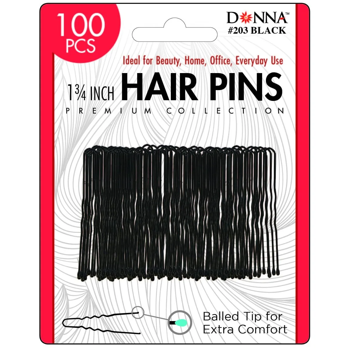 1.75" HAIR Pins Black fixed hair clip-100pcs
1.75" HAIR Pins Black fixed hair clip-100pcs