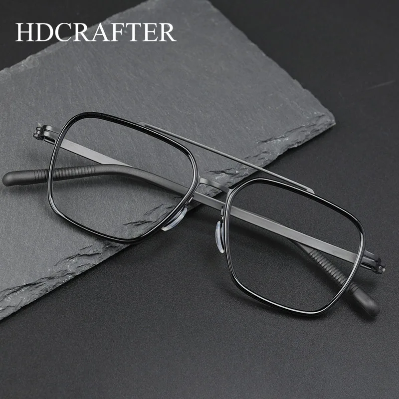 HDCRAFTER Eyeglasses Frames Vintage Pure Titanium Eyewear Optical Prescription Glasses Frame Men monturas de lentes hombre
HDCRAFTER Eyeglasses Frames Vintage Pure Titanium Eyewear Optical Prescription Glasses Frame Men monturas de lentes hombre
