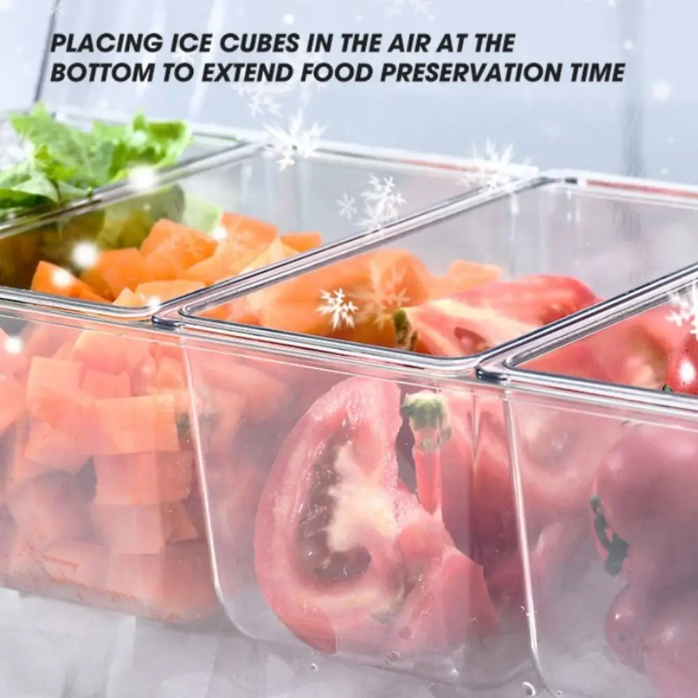 New Transparent Fresh Iced Box Plastics 4/5 Grids Refrigerator Storage Box Double Layered Detachable Fridge Fruit Box
New Transparent Fresh Iced Box Plastics 4/5 Grids Refrigerator Storage Box Double Layered Detachable Fridge Fruit Box