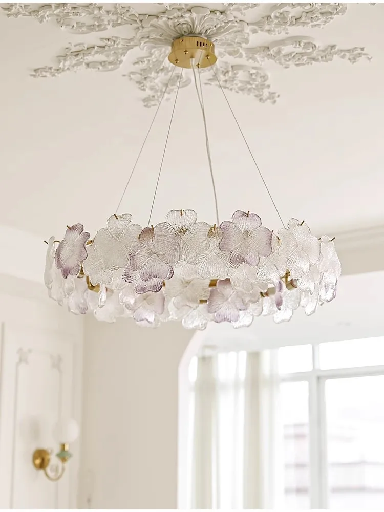 French Bedroom Chandelier Cream Wind Net Red Flower Glass Crystal Four-leaf Clover Girl Princess Homeowners Bedroom Room Light
French Bedroom Chandelier Cream Wind Net Red Flower Glass Crystal Four-leaf Clover Girl Princess Homeowners Bedroom Room Light