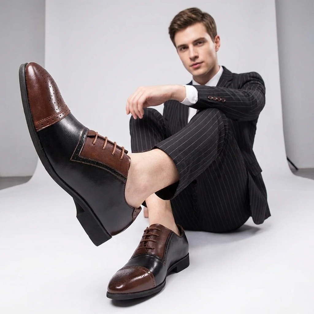 Large Size 38-48 Vintage Men Brogue Formal Leather Shoes British Casual Lace-up Busines Office Brand Shoes Wedding Banquet Shoes
Large Size 38-48 Vintage Men Brogue Formal Leather Shoes British Casual Lace-up Busines Office Brand Shoes Wedding Banquet Shoes