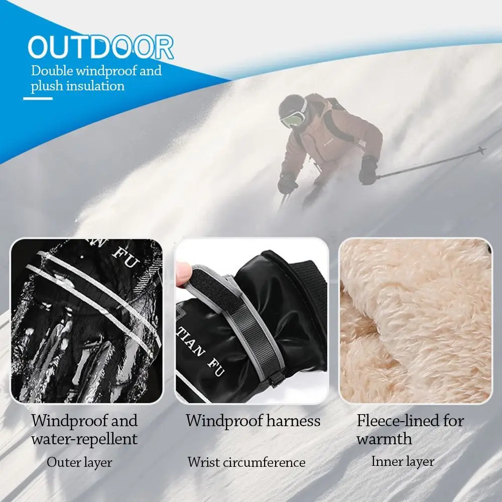Fashion Warm Winter Gloves Lining Fleece Nonslip Snowboard Ski Gloves Windproof Thickened Thermal Cycling Gloves Fishing
Fashion Warm Winter Gloves Lining Fleece Nonslip Snowboard Ski Gloves Windproof Thickened Thermal Cycling Gloves Fishing