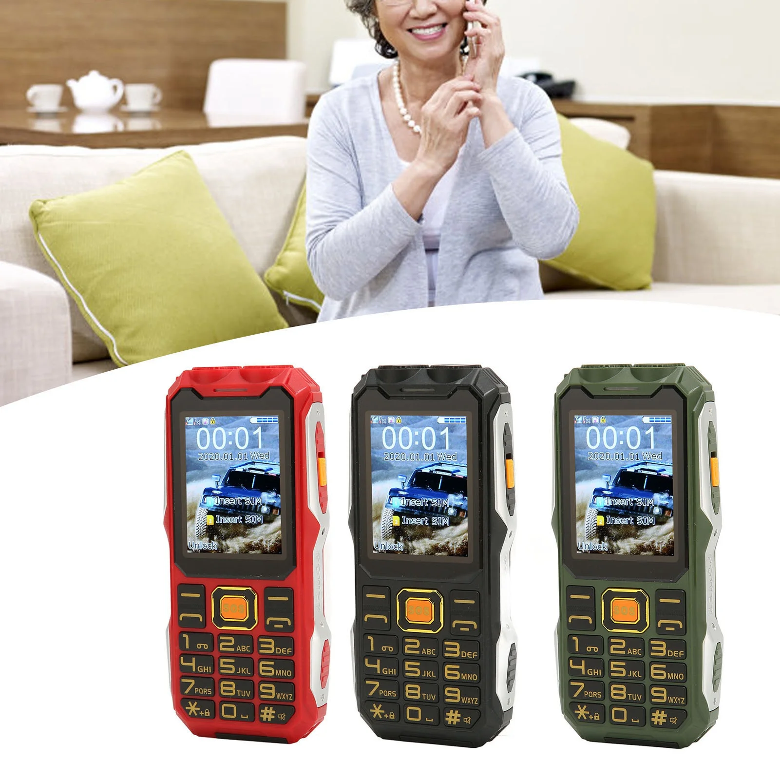 Разблокированный телефон 2G, многофункциональный сотовый телефон с двумя SIM-картами, большая кнопка, аккумулятор 16800 мАч, ретро-телефон для пожилых людей, разблокированный телефон 
Разблокированный телефон 2G, многофункциональный сотовый телефон с двумя SIM-картами, большая кнопка, аккумулятор 16800 мАч, ретро-телефон для пожилых людей, разблокированный телефон