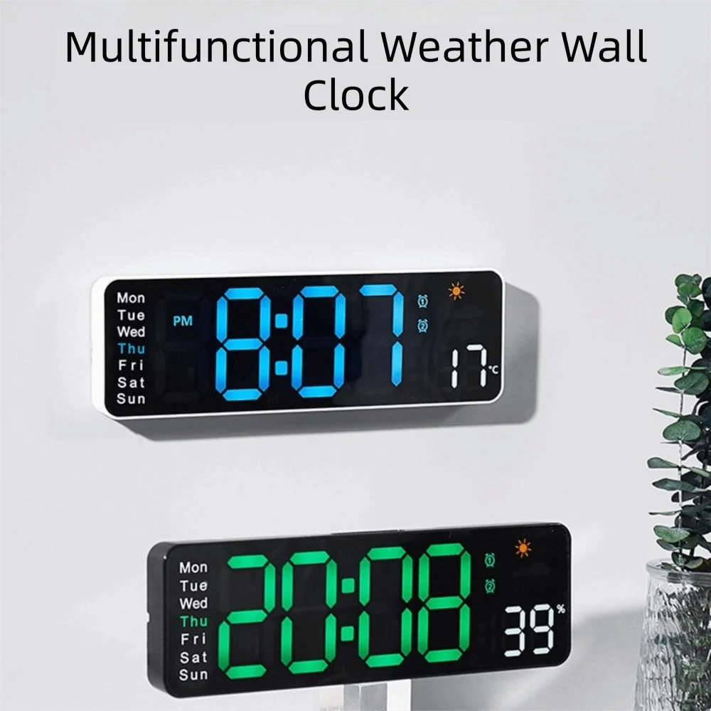 Large Screen Digital Wall Clock Timer Auto Dimmer Alarm Clock Brightness Adjustment Home Decoration LED Clock Table Clock
Large Screen Digital Wall Clock Timer Auto Dimmer Alarm Clock Brightness Adjustment Home Decoration LED Clock Table Clock