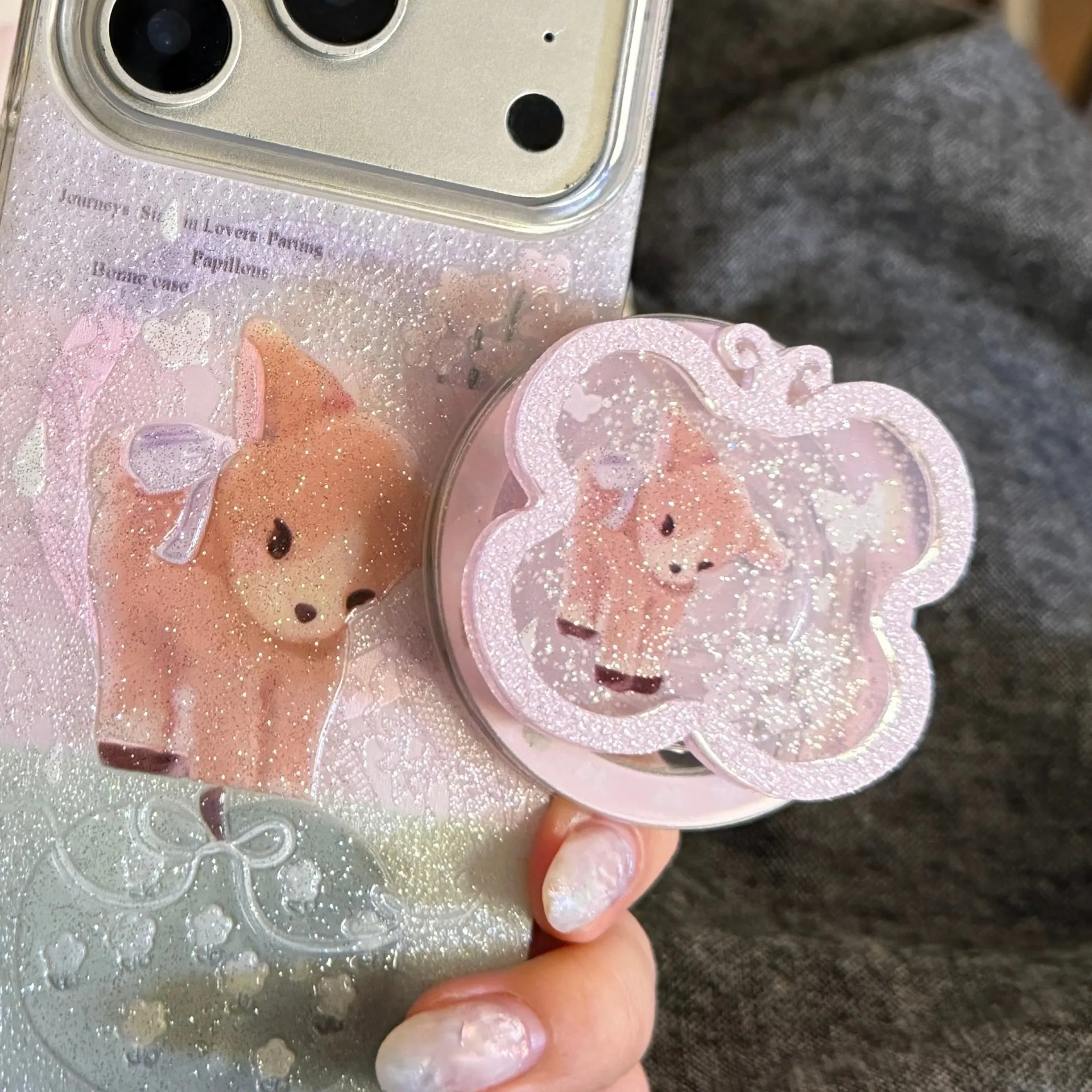 Cute Glitter Deer Magnetic Phone Grip Stand Universal Foldable Bracket Holder Anti-Drop Finger Socket Kawaii Phone Accessories
Cute Glitter Deer Magnetic Phone Grip Stand Universal Foldable Bracket Holder Anti-Drop Finger Socket Kawaii Phone Accessories