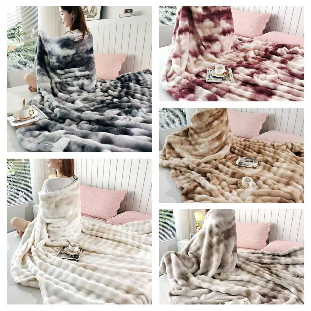 New Faux Rabbit Fur Warm Blanket Double Sided Skin-Friendly Conditioning Quilt Ultra Soft Breathable Plush Striped Blankets
New Faux Rabbit Fur Warm Blanket Double Sided Skin-Friendly Conditioning Quilt Ultra Soft Breathable Plush Striped Blankets