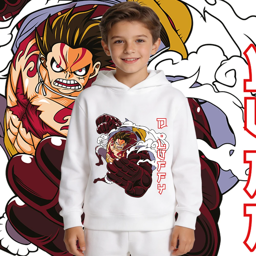 One Piece Luffy Gear 4 Anime Print Hoodie Kids Boys Girls Autumn Winter Warm Fleece Hooded Sweatshirt
One Piece Luffy Gear 4 Anime Print Hoodie Kids Boys Girls Autumn Winter Warm Fleece Hooded Sweatshirt